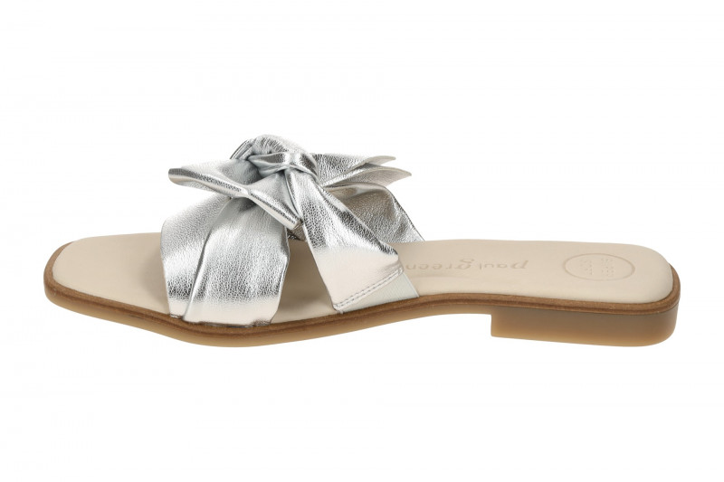 Paul Green Pantolette silber grau metallic 6132
