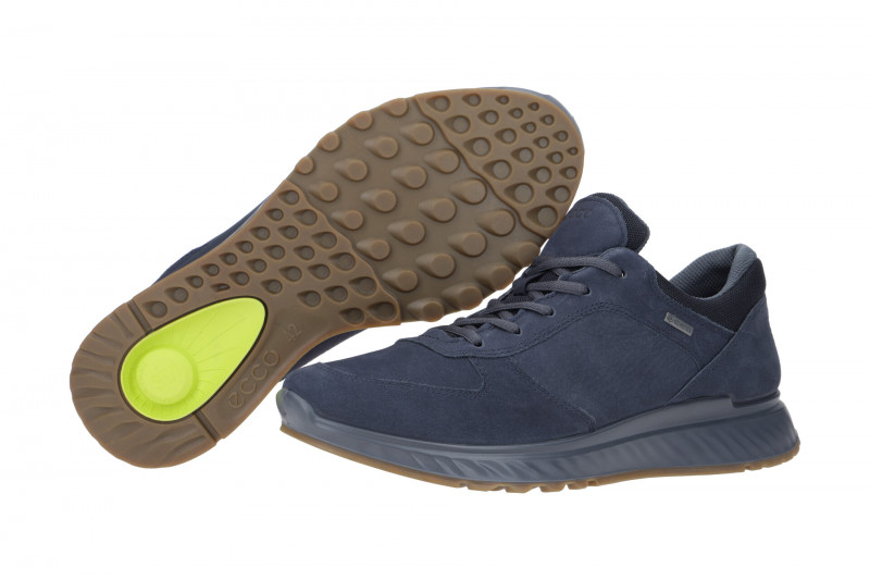 Ecco Exostride Schuhe blau Nubuck GORE-TEX 835304
