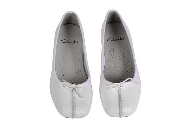Clarks Ballerina Freckle Face weiß