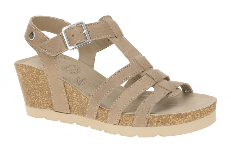 Panama Jack Vero B2 Keil Sandale taupe braun Nappa