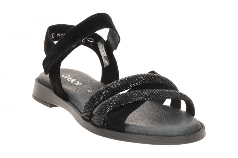 Gabor Fashion Sandale schwarz Strass 85.501.17
