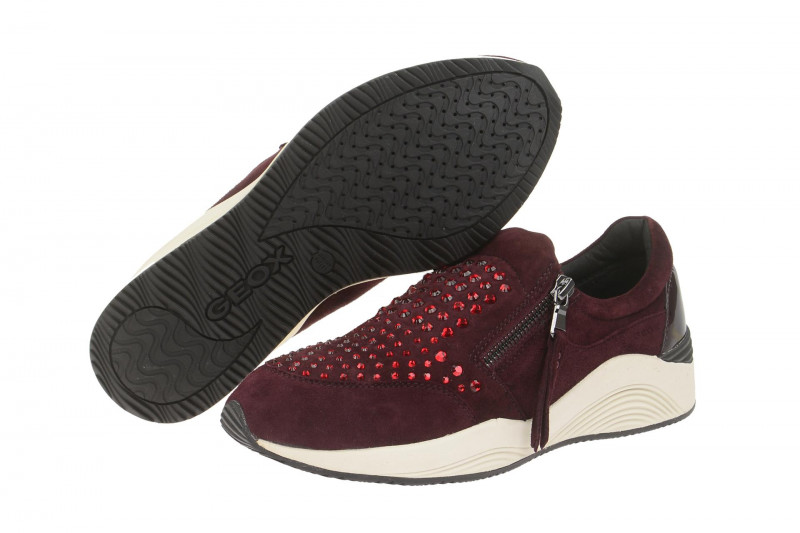 Geox Omaya Schuhe rot Slipper D640SC