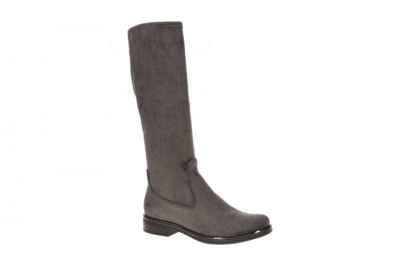 Caprice Lang Schaftstiefel grau Stretch 25512