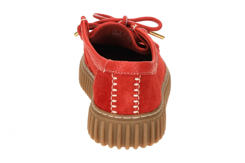 Clarks Torhill Lo Schuhe rot Herren Velour 26180908