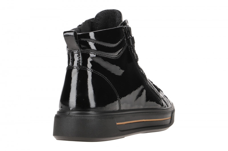 ARA Courtyard Schuhe Sneaker High schwarz Lack 12-27404