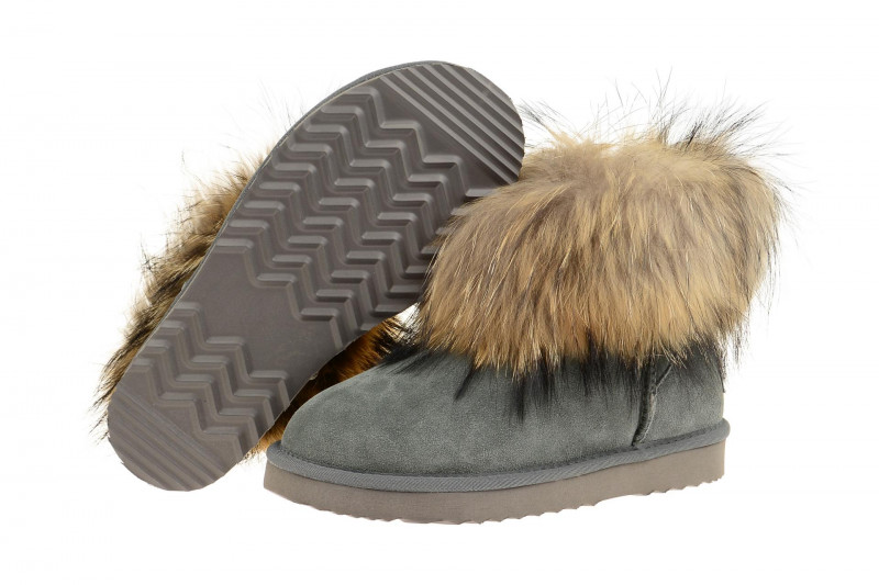 Oog Stiefel grau Fell Boots OB0542