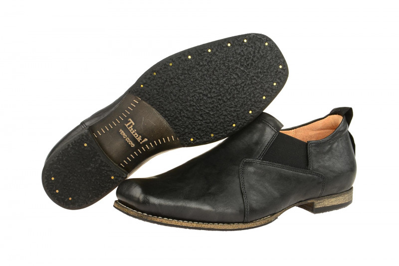 Think Guru Herren Slipper schwarz 693