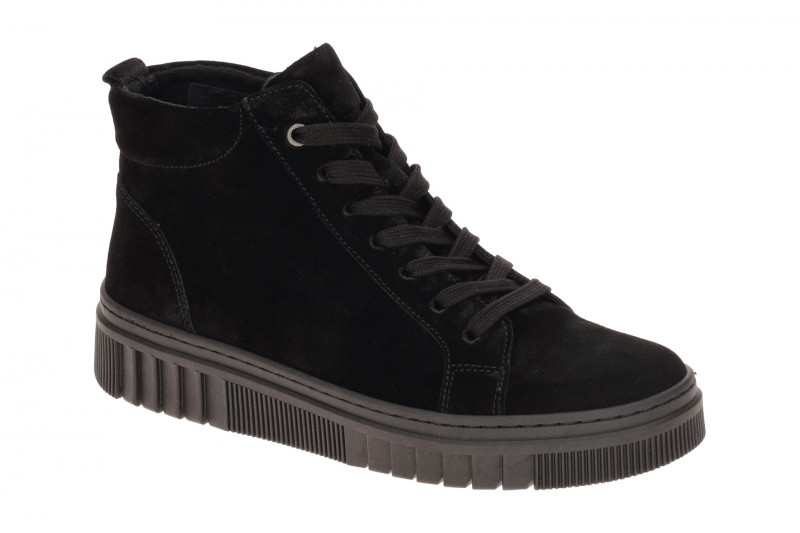 Gabor Mid-Sneaker Boots schwarz Velour 8008.01.012