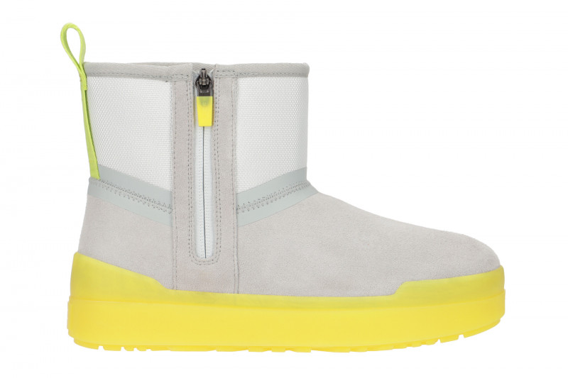 UGG Classic Tech Mini Stiefel Boots grau gelb
