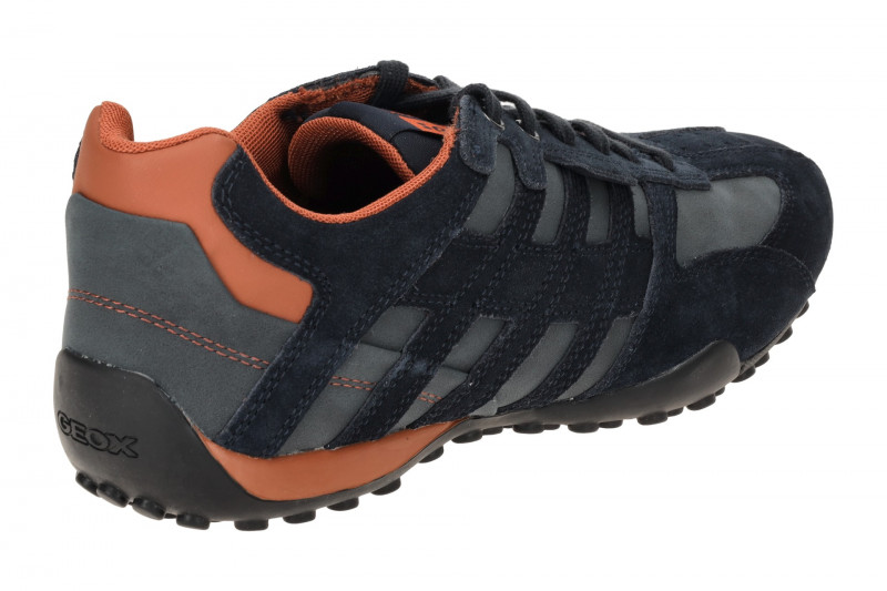 Geox Snake Schuhe Sneakers blau orange U4507A