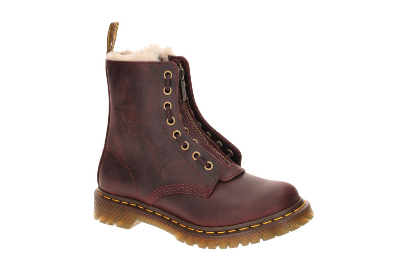 Dr. Martens 1460 Serena Zip Stiefel rot Warmfutter