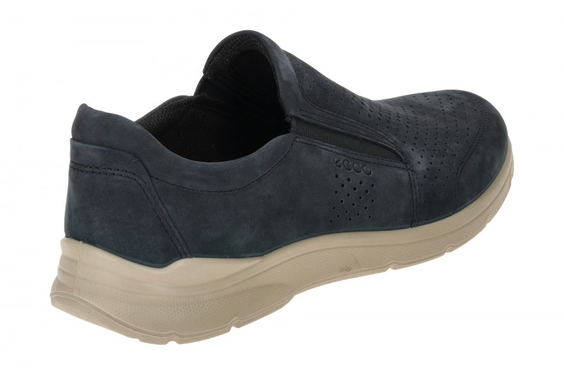Ecco Irving Schuhe Slipper blau perforiert