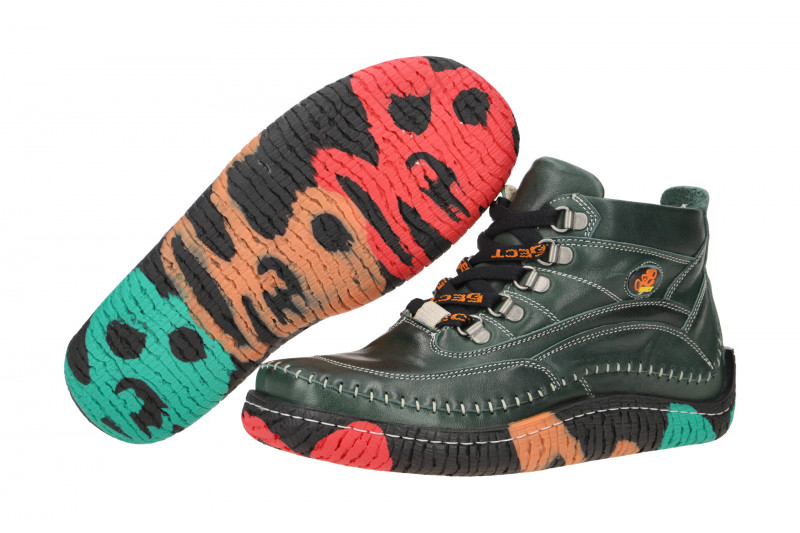 Eject Newject Stiefelette grün Schurwollfutter 6756