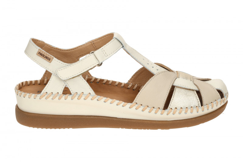 Pikolinos Cadaques T-Steg Sandale weiß beige W8K-0847C1