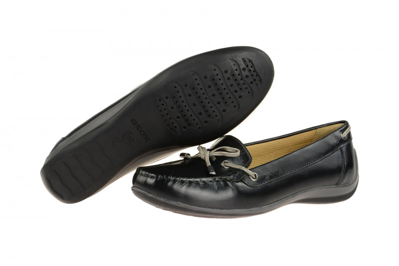 Geox Yuki Mokassin Schuhe schwarz D6455A