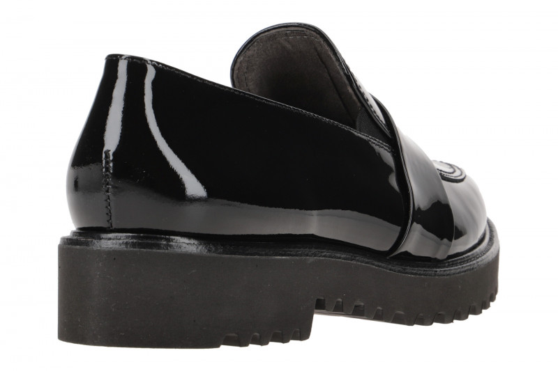 Paul Green Loafer Schuhe Slipper schwarz Lack 1037