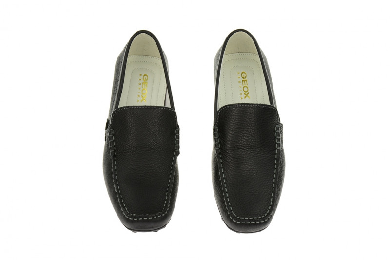 Geox Snake Mokassin Slipper schwarz