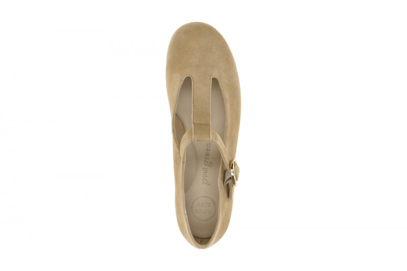 Paul Green Slipper Mary Jane beige T-Steg 1203