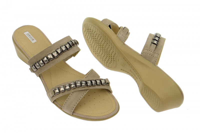 Geox Pantolette NewCoral beige - D52S3B 00022 C6738