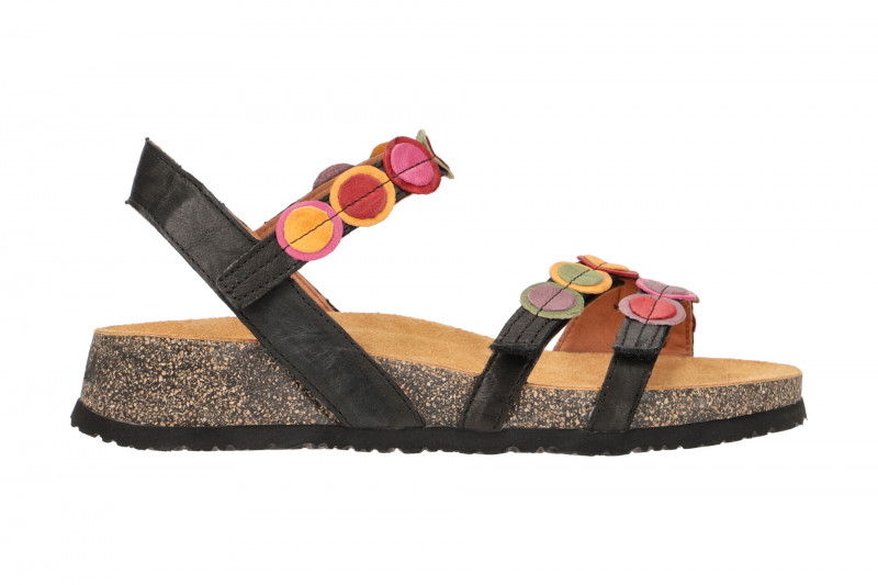 Think Koak Sandale schwarz bunte Punkte 322