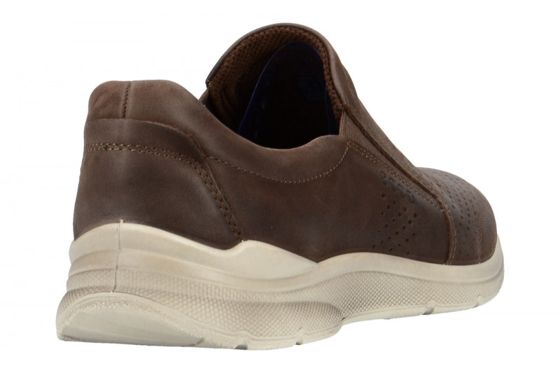 Ecco Irving Schuhe Slipper braun coffee gelocht