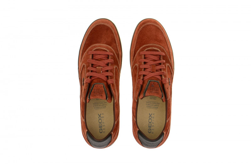 Geox Box Schuhe orange Nubuck U44R3A
