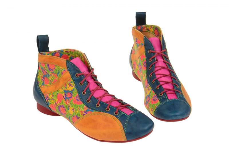 Think Guad Stiefelette bunt Blumen Muster 0-80288-99