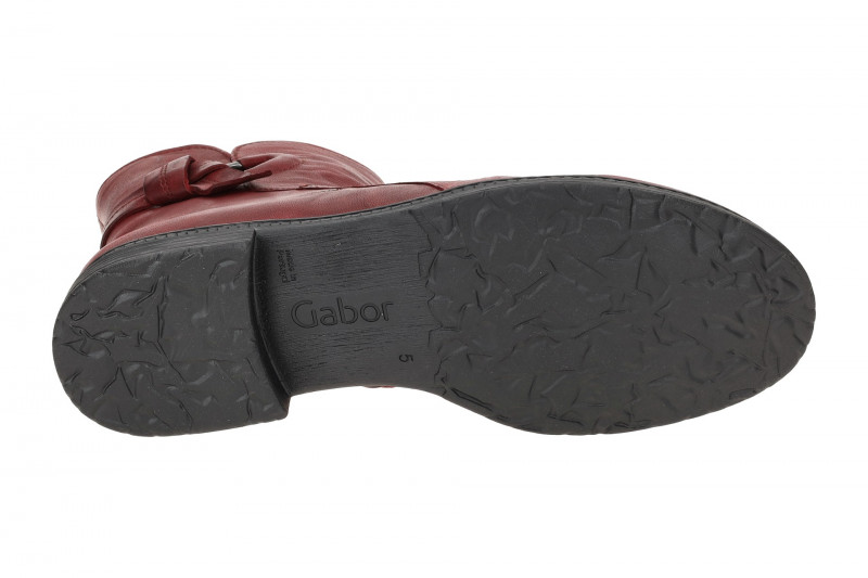 Gabor Fashion Stiefelette rot dünn gefüttert 54.671.55
