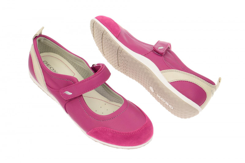 Geox Vega Ballerina pink Mary-Jane - D3202B 04322 C8002