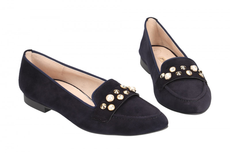 Paul Green Schuhe spitze Slipper blau 2375