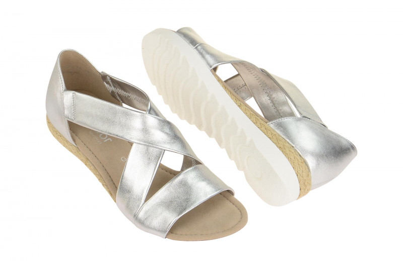 Gabor Sandale silber grau metallic 62.711.10