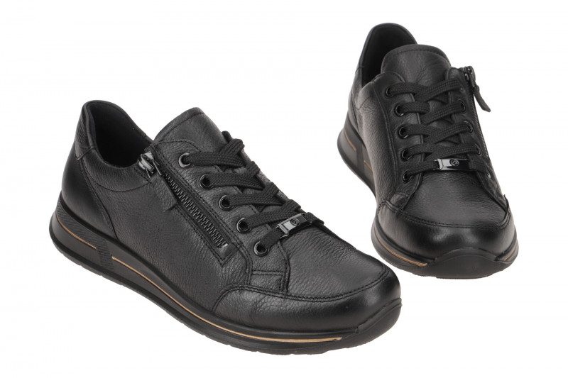 ARA Osaka 2 Schuhe Sneaker schwarz gold 12-24801