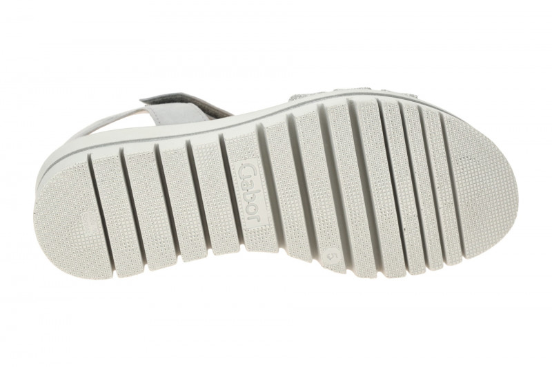 Gabor Plateau Sandalen grau Glitzer T-Steg 64.625.19