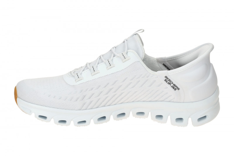 Skechers Glide Step Slipper Schuhe weiß Slip-Ins 104574