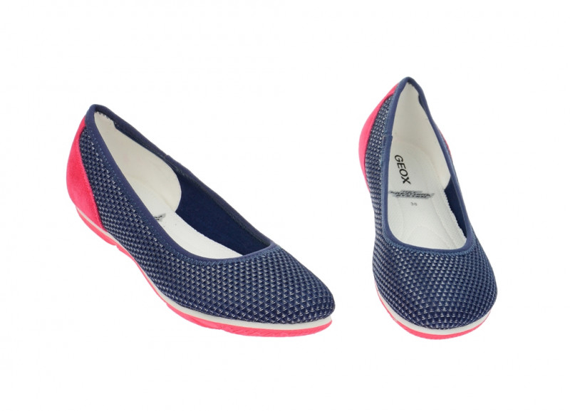 Geox Xense Ballerina blau navy pink