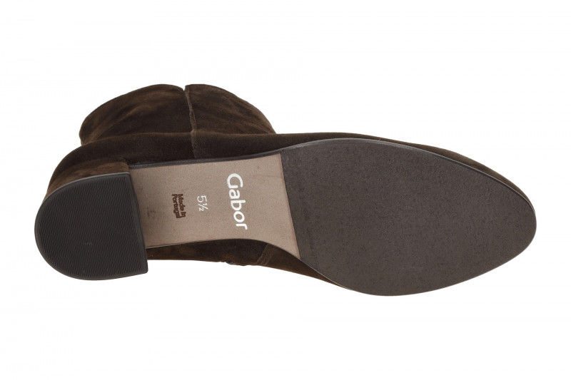 Gabor Stiefelette braun chocolate Velour 75.680.18