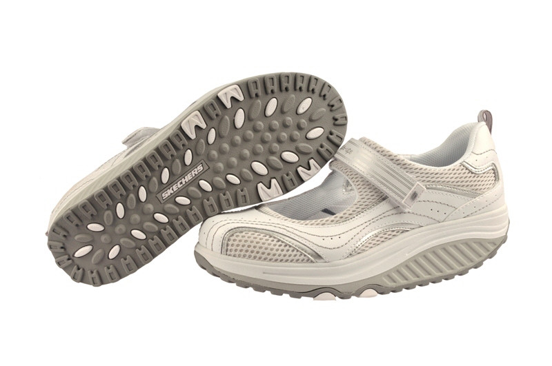 Skechers Shape ups weiß Slipper Fitness Schuhe