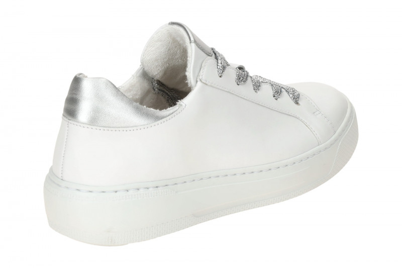Gabor Schuhe weiß silber Sneakers 63.211.21