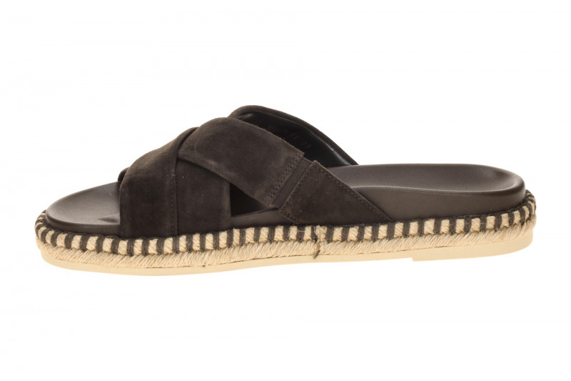 Gabor Pantolette braun mocca Samt Kreuzriemen 83.780.18