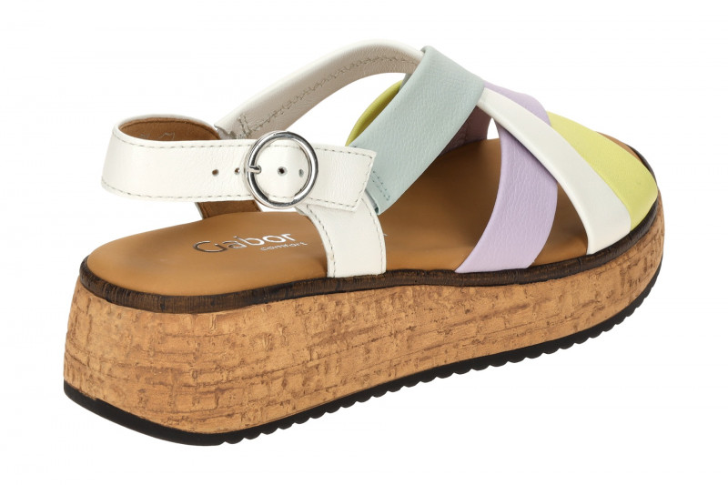 Gabor Plateau Sandalen bunt Nappa 62.823.22