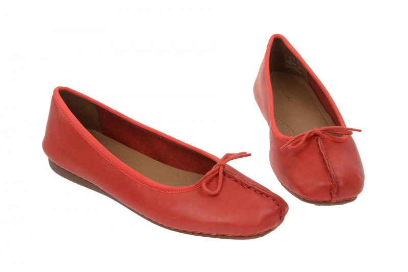Clarks Freckle Ice Ballerinas rot grenadine