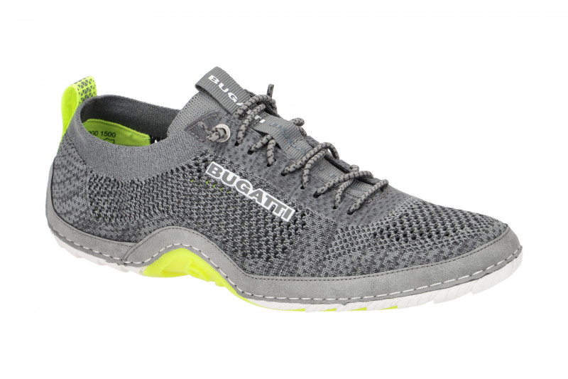 bugatti Quetzal Schuhe Sneakers grau gelb