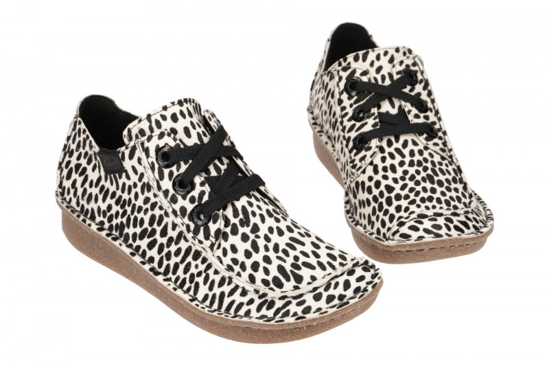 Clarks Funny Dream Schuhe weiß schwarz Leo