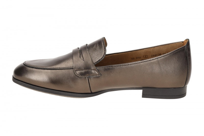 Gabor Schuhe Slipper braun bronce metallic Loafer 55.270.64