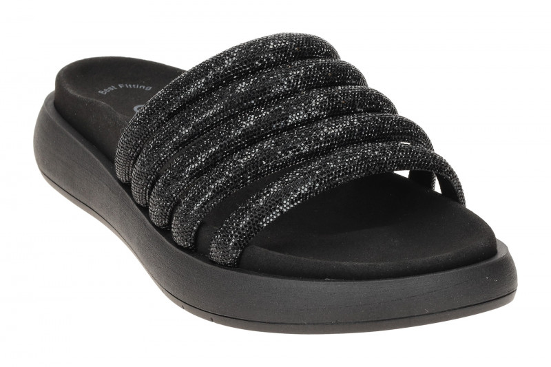 Gabor Plateau Pantolette schwarz Strass 83.752.87