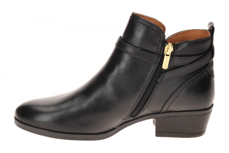 Pikolinos Daroca Stiefelette Ankel Boots schwarz Lederband W1U-8901C1