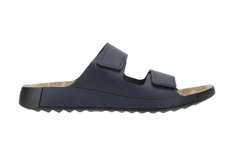 Ecco Cozmo Herren Pantolette dunkelblau marine Klett 500904