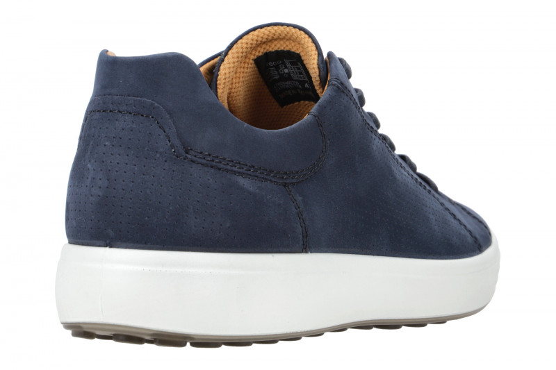 Ecco Soft 7 Schuhe Sneaker blau Nubuck 470264