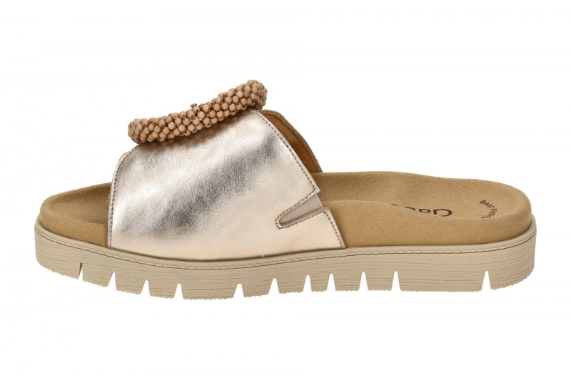 Gabor Pantolette puder grau gold metallic 83.745.62