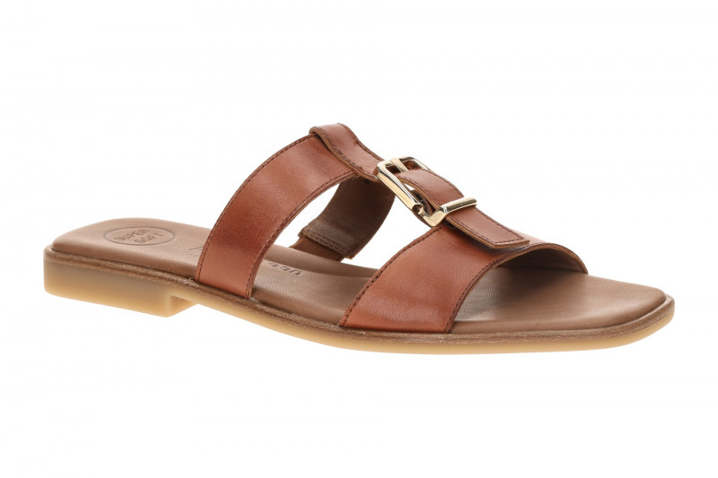 Paul Green Pantolette braun Schnallen-T-Steg 6188